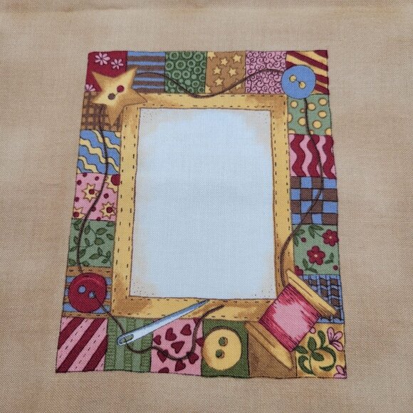 Quilt Labels Fabric Panel For Quilting and Crafts Assorted Frames Sew Treasured - Picture 9 of 15